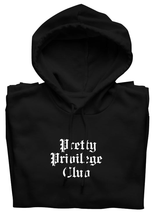 Black Pretty Privilege Club Hoodie